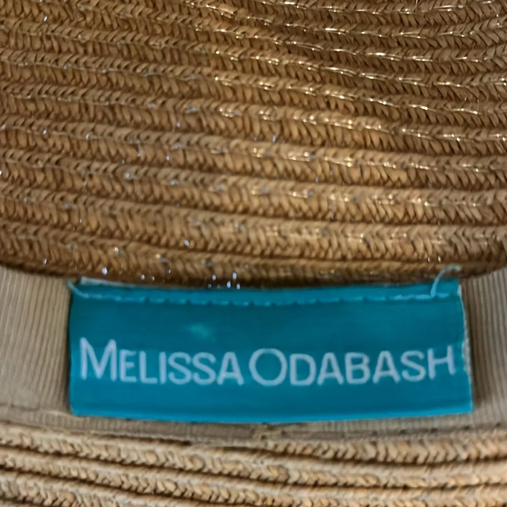 Melissa Odabash Tan Wide-Brim Sun Hat